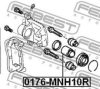 FEBEST 0176-MNH10R Piston, brake caliper
